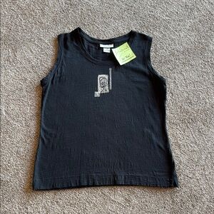 Classic Black Tank Top Sleeveless Versatile